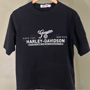 Men's Harley Davidson Black Realtakai Shirt Size Medium Made In USA